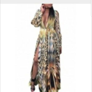 Amainal print dress nwot